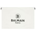 بطانية بشعار باللون أزرق وعاجي للأولاد , 3, hi-res