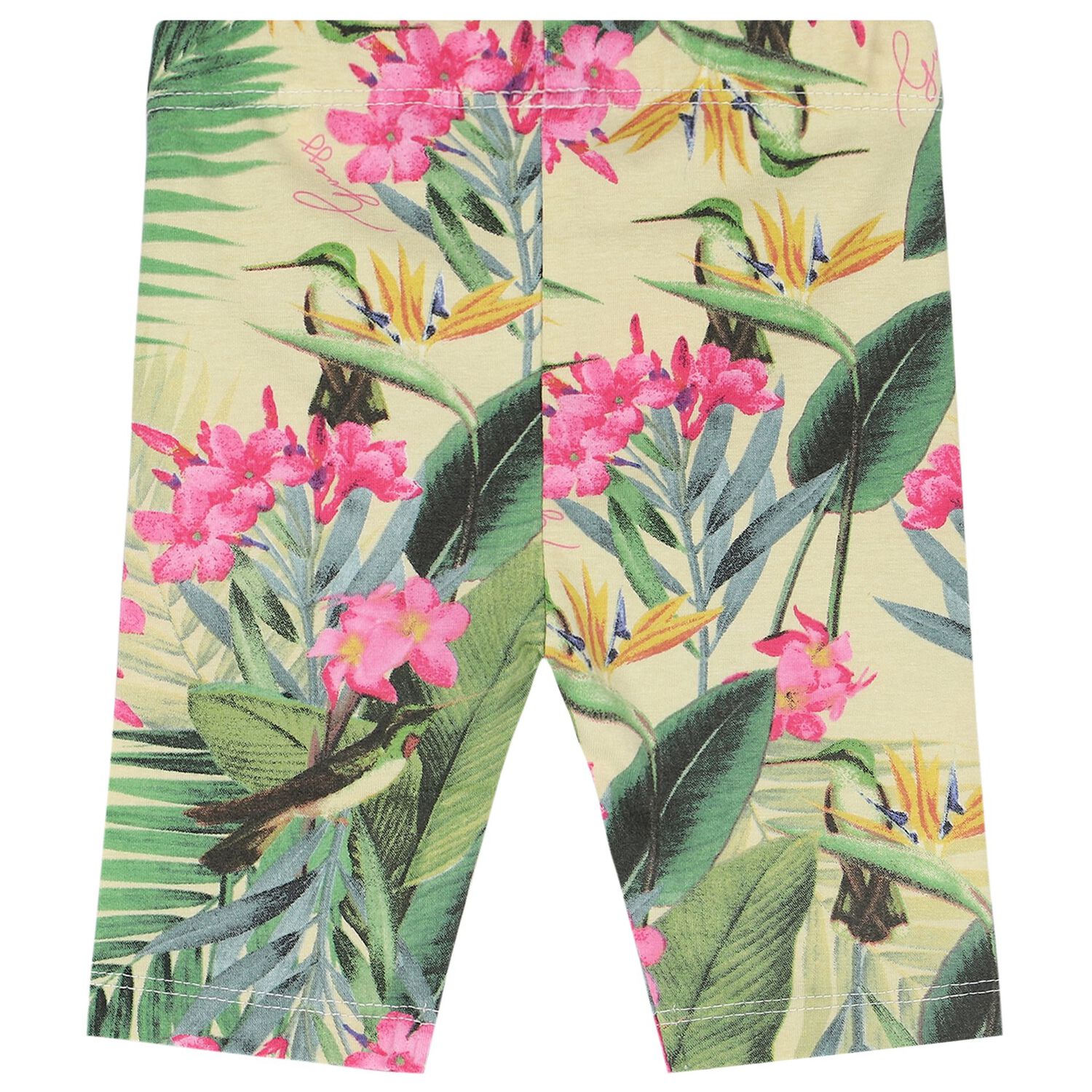 طقم ليغينز بنات بطبعة نباتية, 1, hi-res