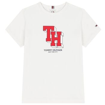 Boys White Logo T-Shirt
