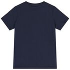 Boys Navy Blue Logo T-Shirt, 3, hi-res