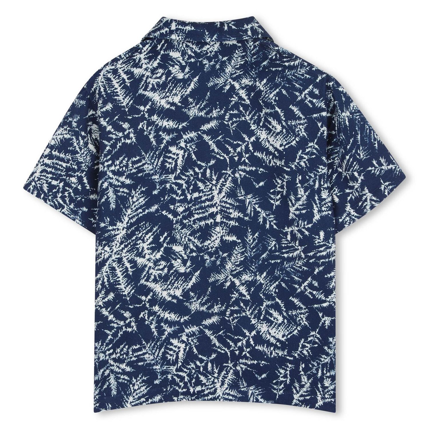 Boys Navy Blue Pine Tree Shirt, 1, hi-res