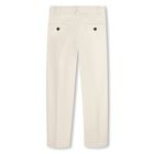 Boys Mini Me Beige Trousers, 1, hi-res
