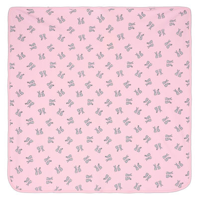 Baby Girls Pink Bunny Baby Blanket