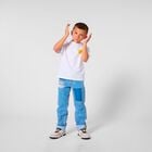 Boys White Logo T-Shirt, 1, hi-res