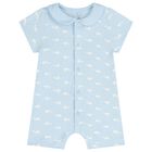 Baby Boys Blue Whale Romper Gift Set, 1, hi-res