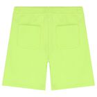 Boys Navy Blue & Green Logo Shorts Set, 1, hi-res