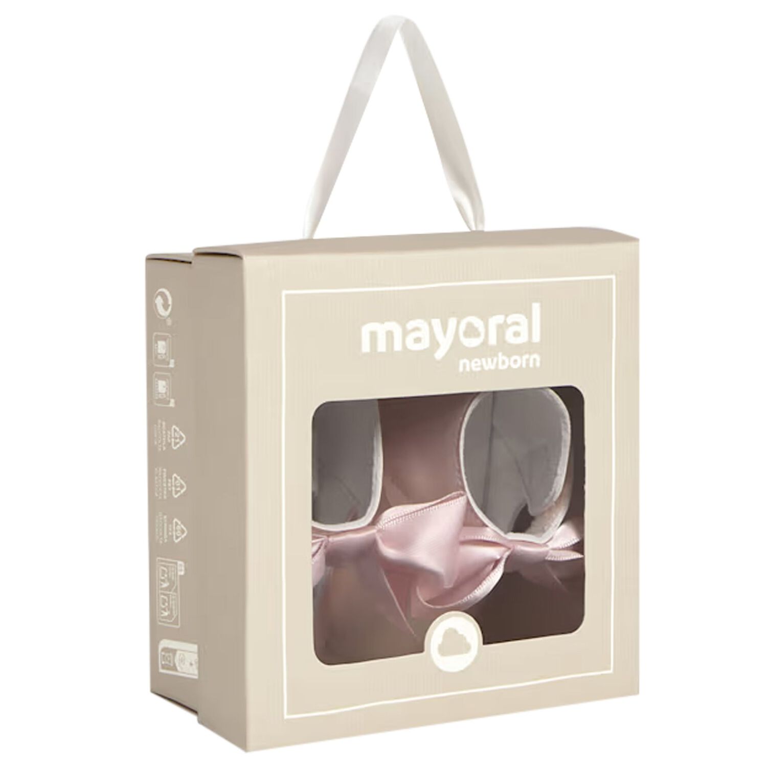 حذاء ما قبل المشي للبنات الرضع مزين بفيونكه باللون الوردي, 1, hi-res