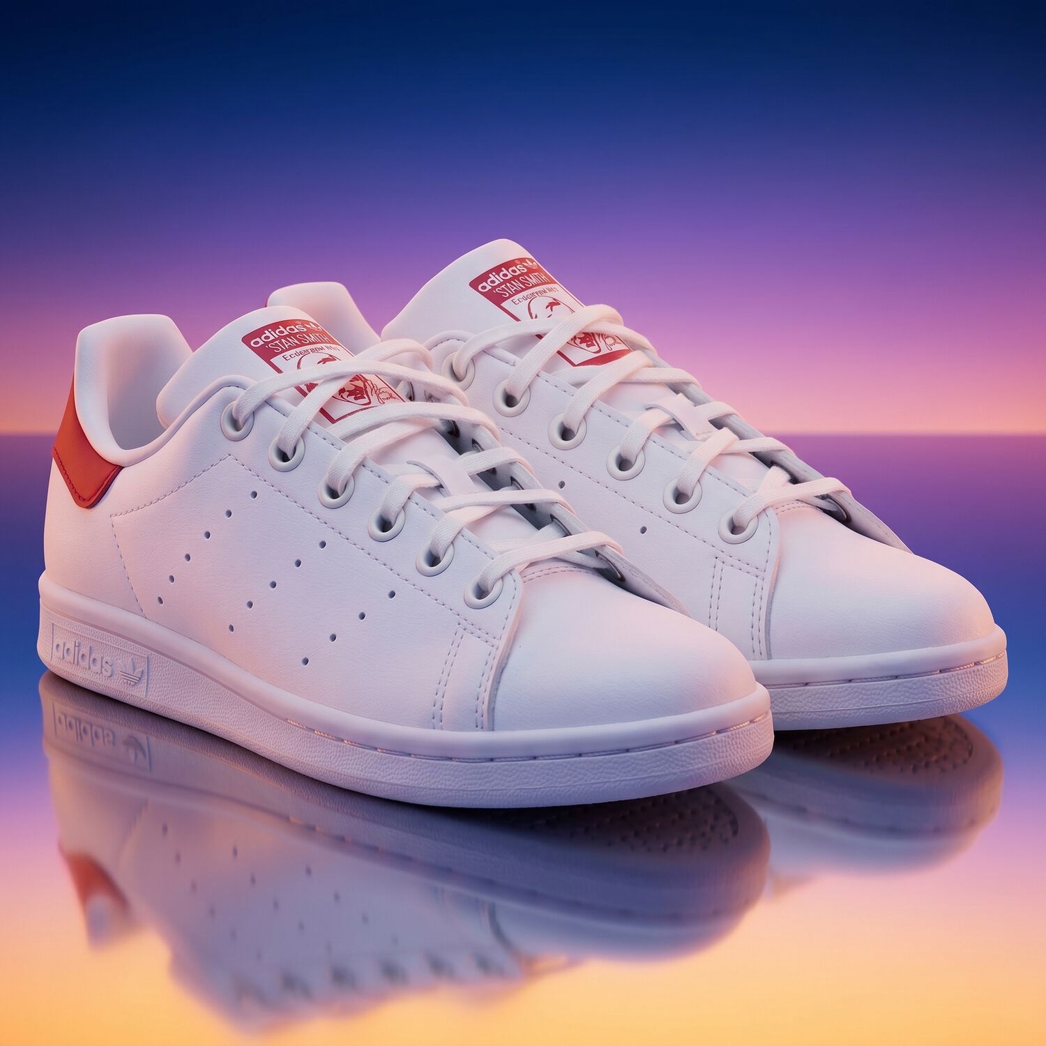 White Stan Smith Trainers, 2, hi-res