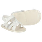 Baby Girls White Pre-Walker Sandals, 1, hi-res