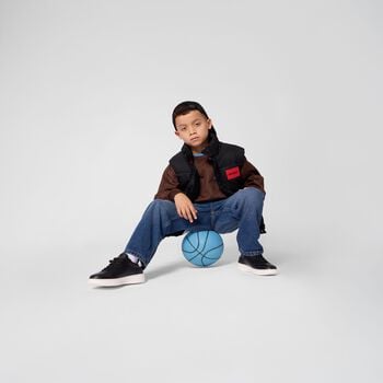 Boys Brown Logo Sweatshirt