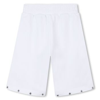 Boys White Logo Shorts