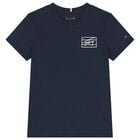 Boys Navy Blue Logo T-Shirt, 1, hi-res