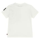 Younger Boys Ivory & Beige Logo Shorts Set, 1, hi-res