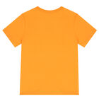Girls Orange Logo T-Shirt, 1, hi-res