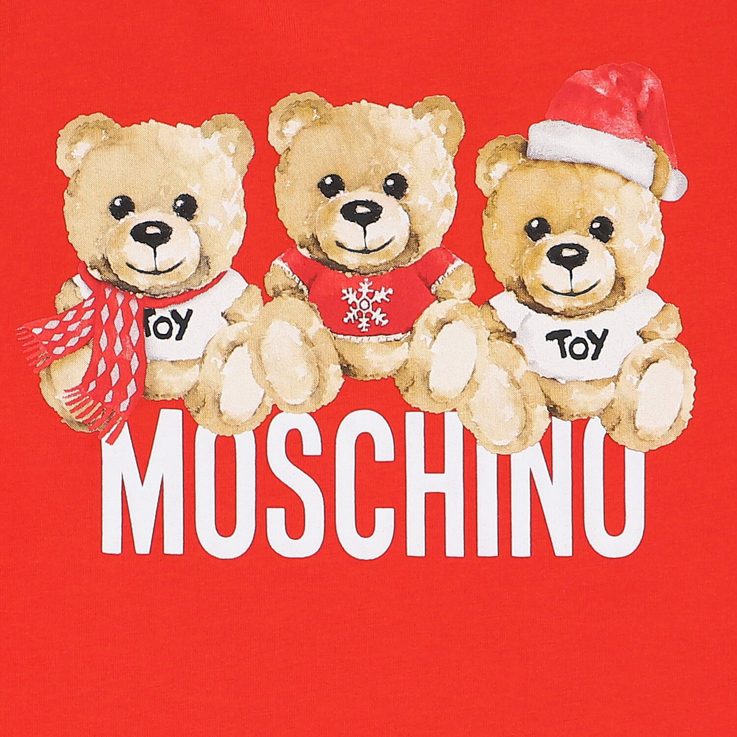 Red Teddy Bear Logo T-Shirt, 1, hi-res