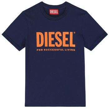 Boys Navy Logo T-Shirt