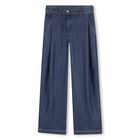 Girls Blue Logo Trousers, 1, hi-res