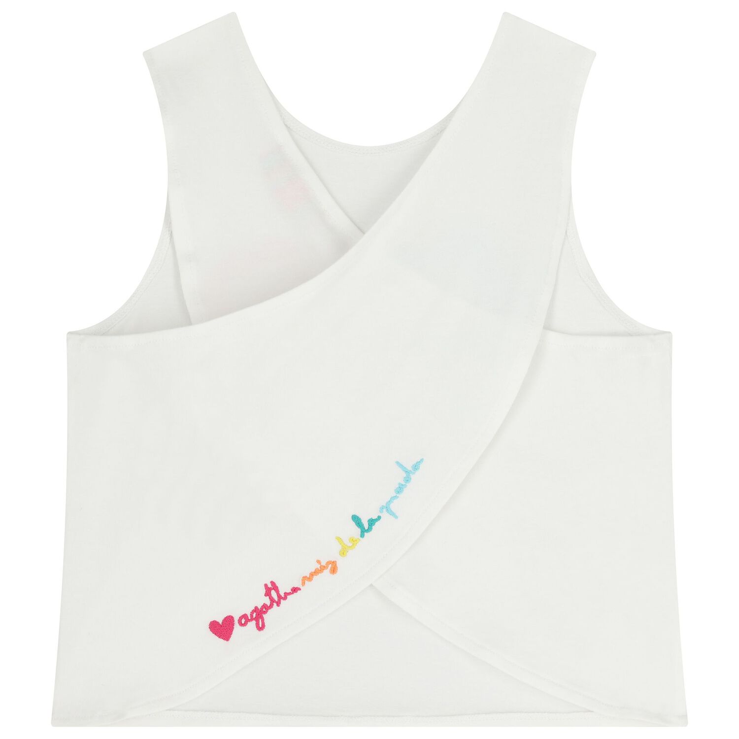 طقم شورت باللون الابيض مزين بالزهور للبنات, 1, hi-res