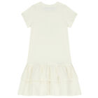 Girls Ivory Logo Bag Dress, 1, hi-res