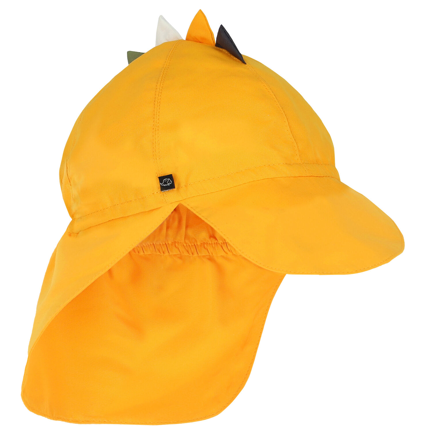 Younger Boys Yellow Dinosaurs Swim Shorts & Hat Set, 1, hi-res