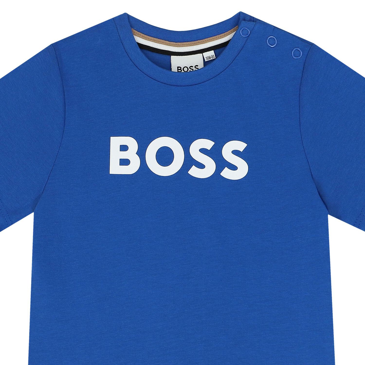 Younger Boys Blue Logo T-Shirt, 4, hi-res