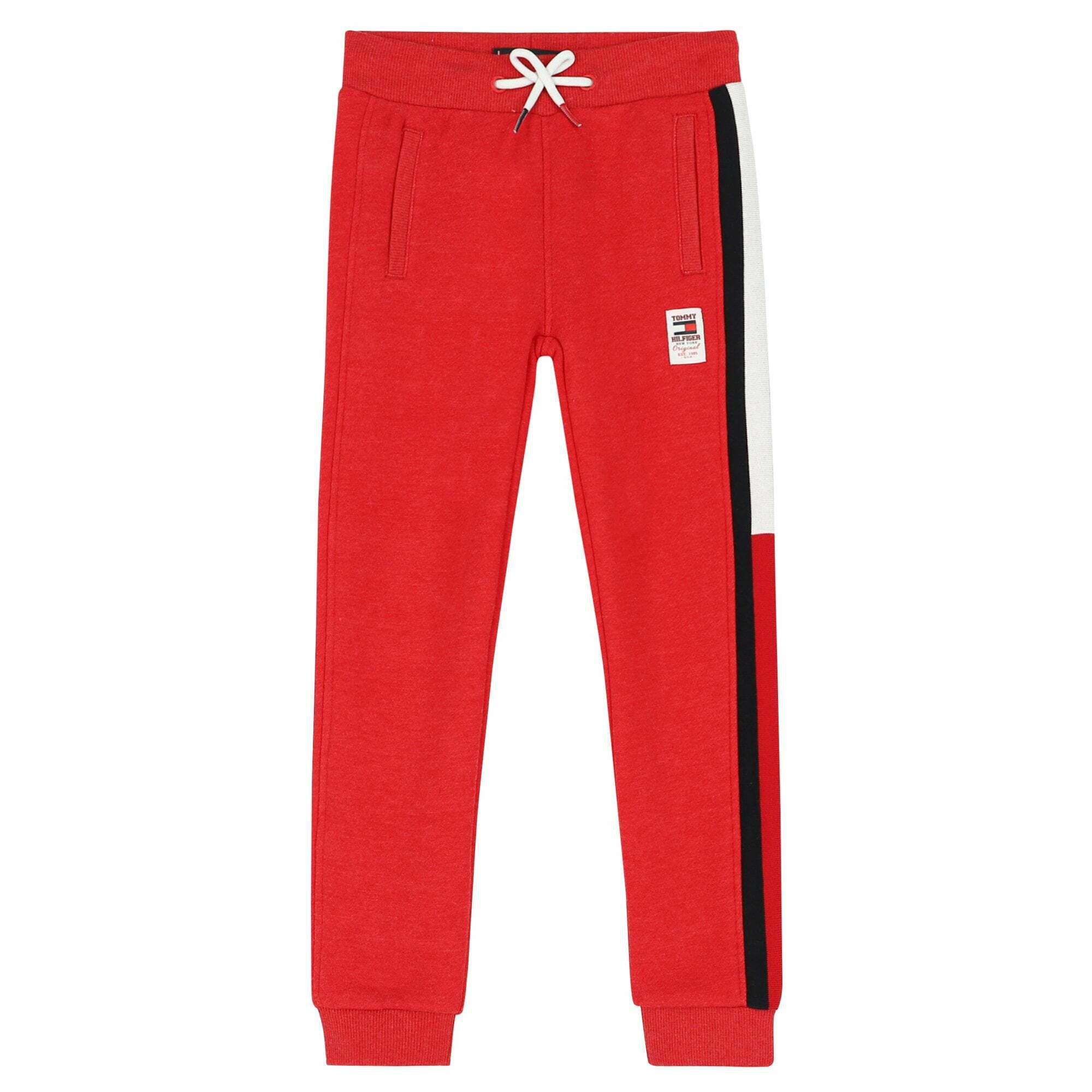 Tommy Hilfiger Boys Red Cotton Joggers Junior Couture UAE