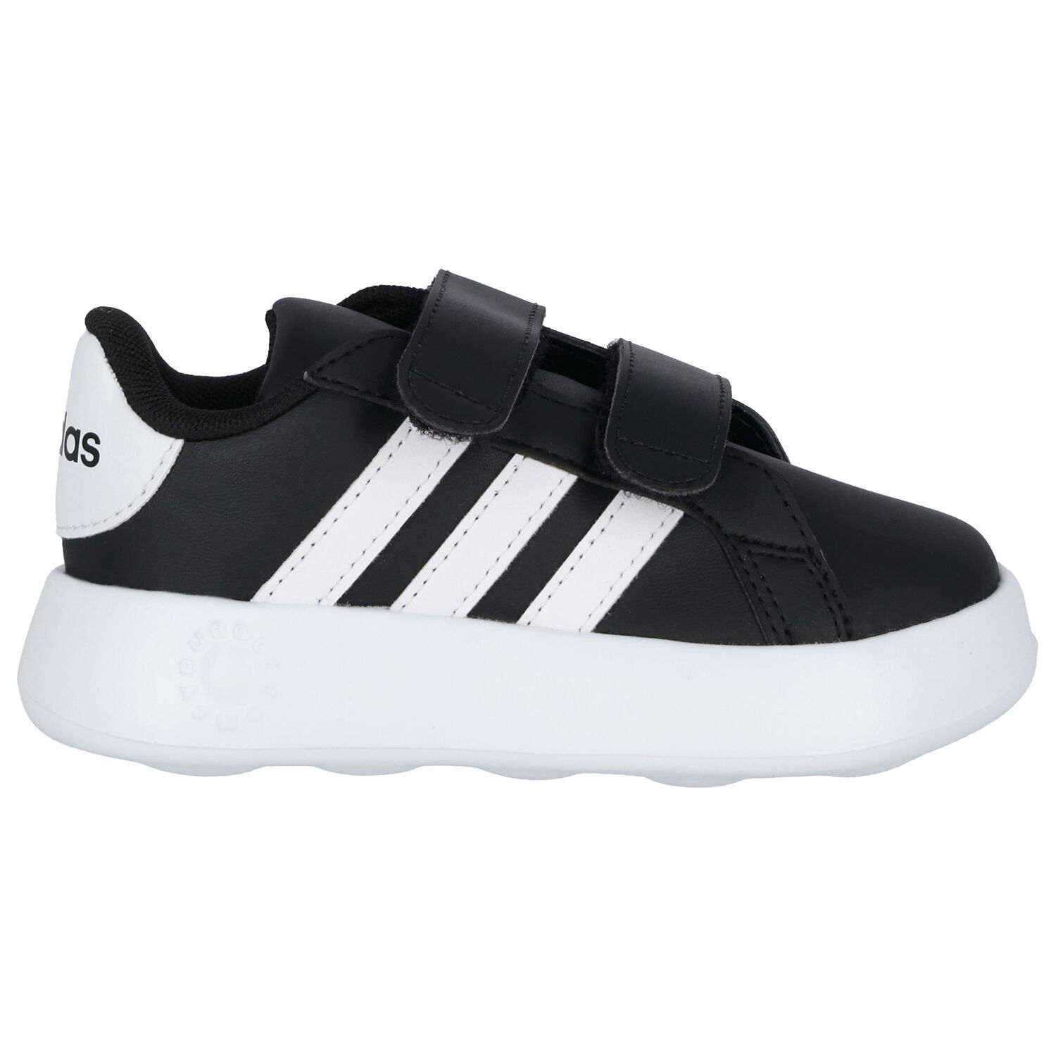 Black & White Grand Court Trainers, 1, hi-res