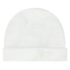 Baby Girls White Bow Hat, 1, hi-res