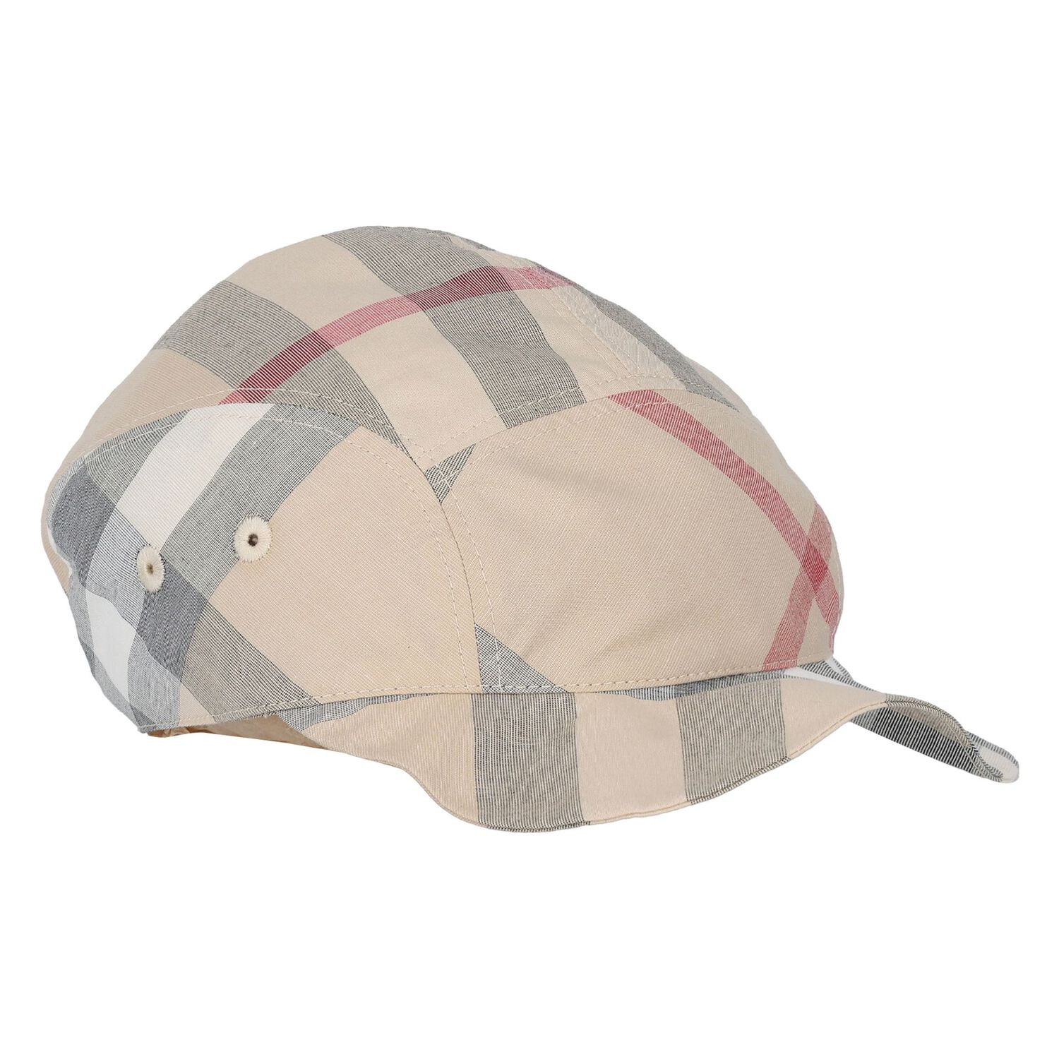 Beige Check Romper Gift Set, 1, hi-res