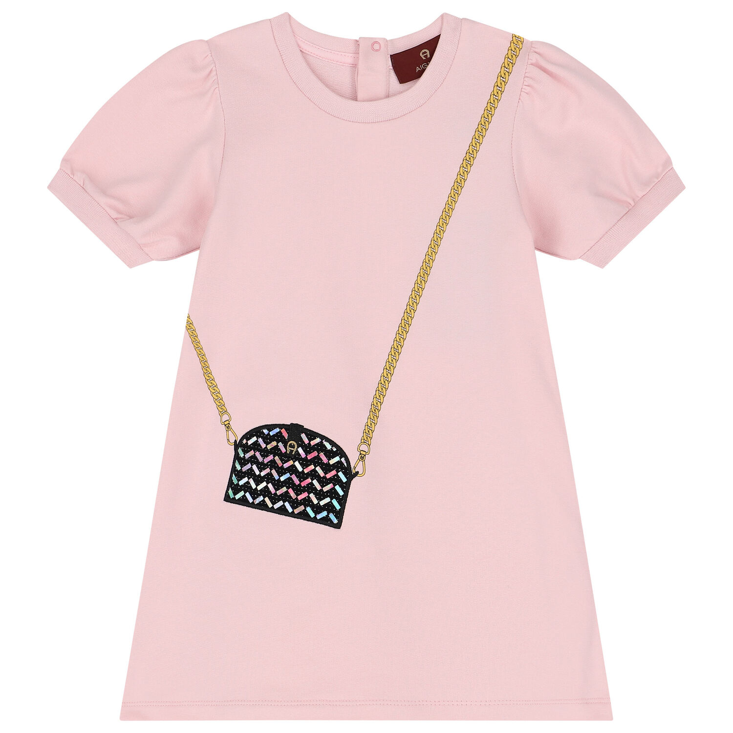 Younger Girls Pink Logo Bag Dress, 1, hi-res image number null