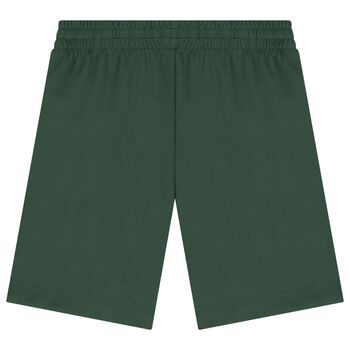 Boys Green Logo Shorts
