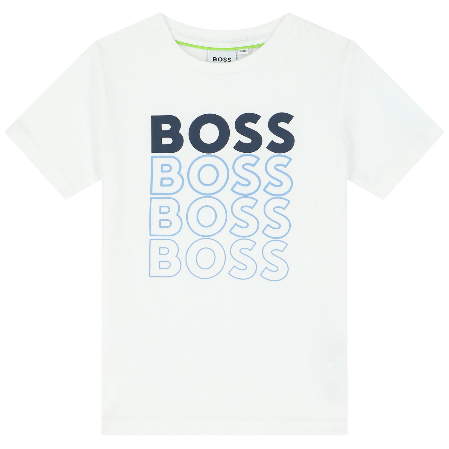 Boys White Logo T-Shirt, 2, hi-res