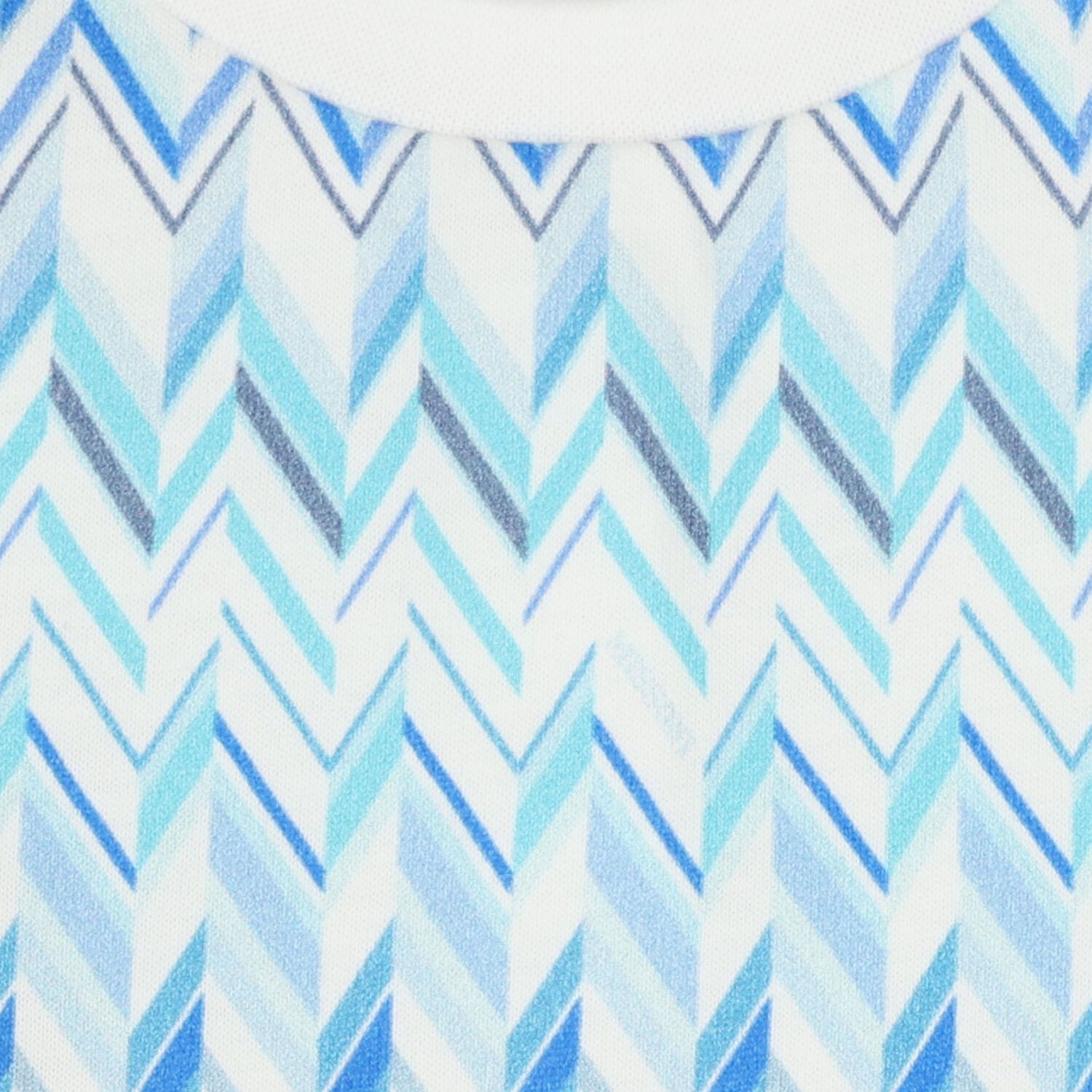 Younger Boys White & Blue Zig Zag T-Shirt, 1, hi-res