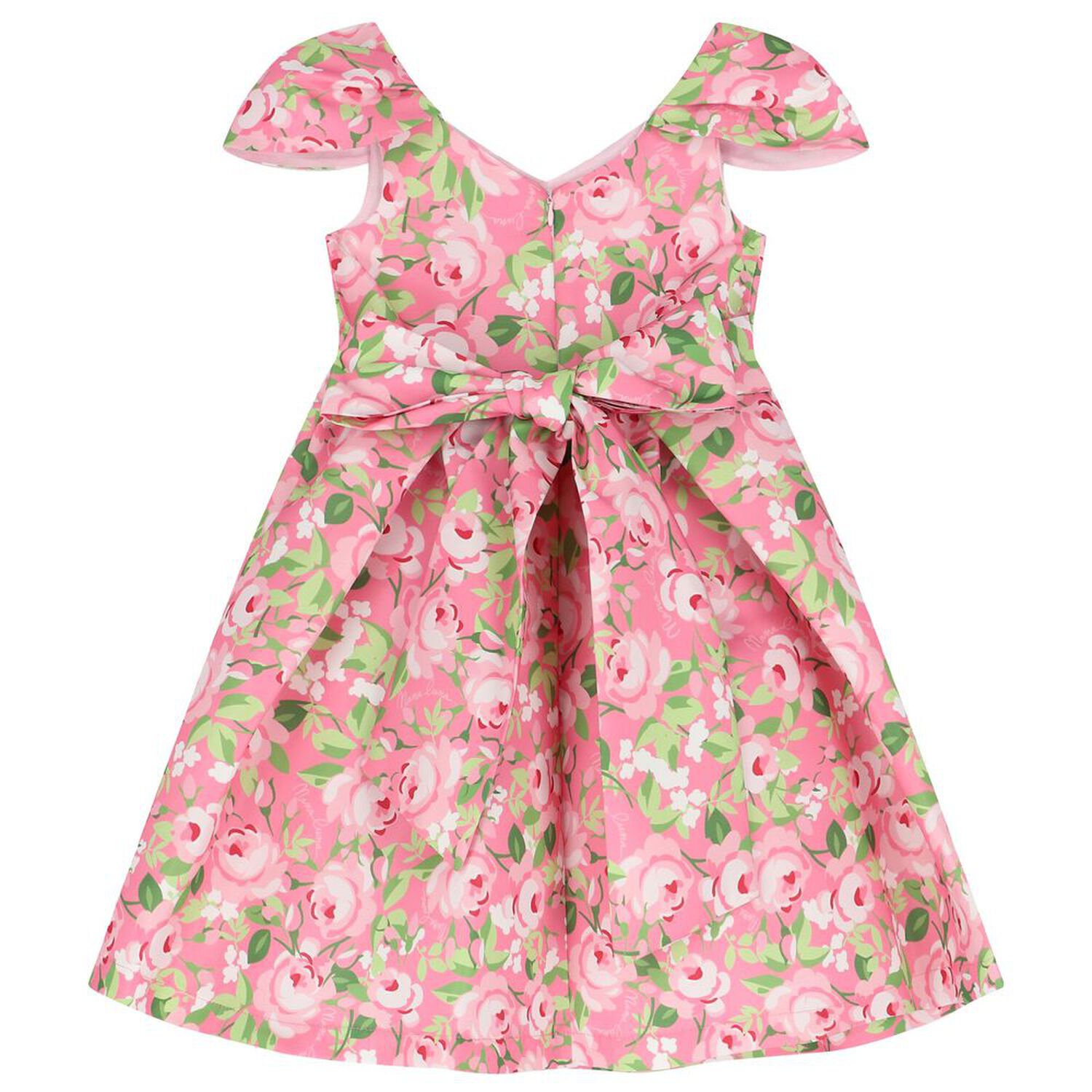 Girls Pink Floral Dress, 2, hi-res