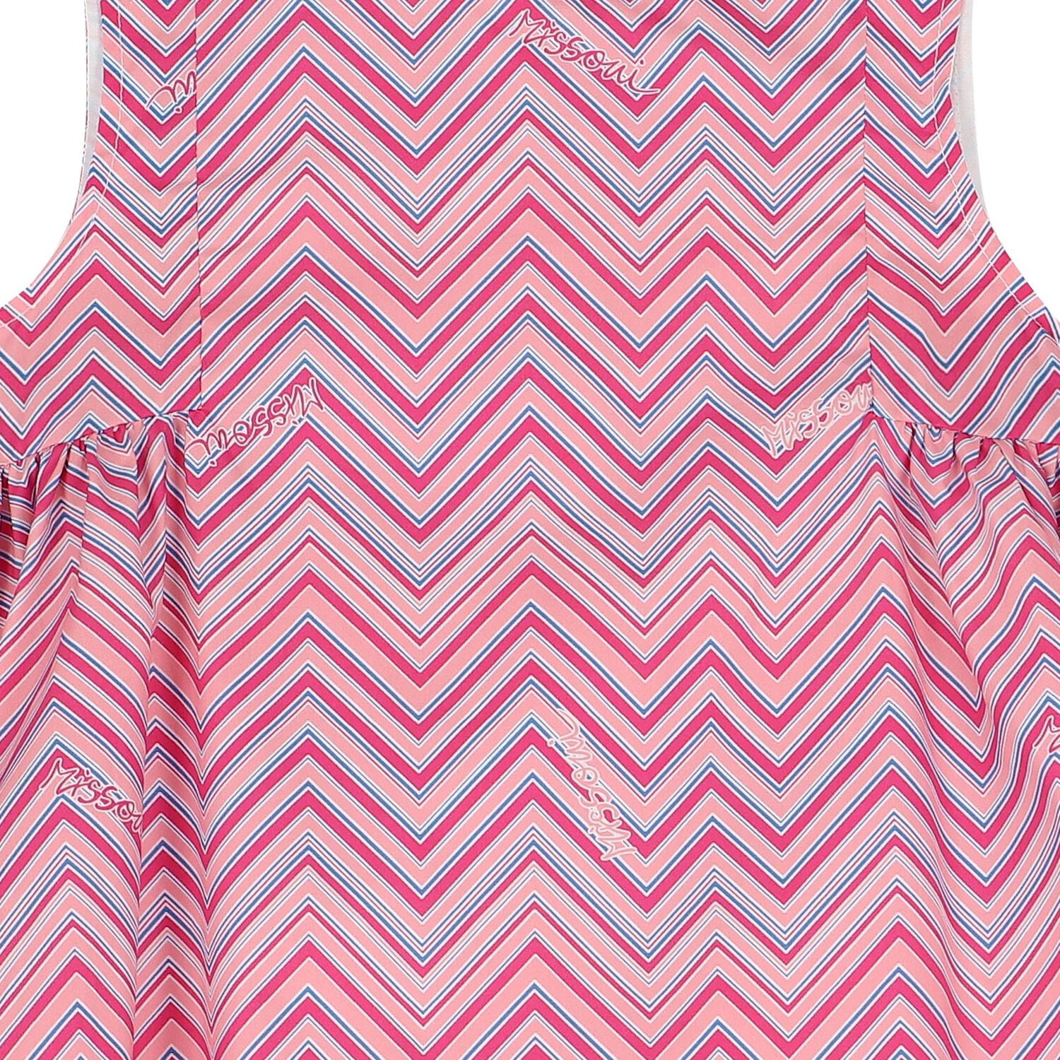 Girls Pink Zigzag Dress, 1, hi-res image number null