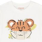 Younger Boys Ivory Lion T-Shirt, 1, hi-res