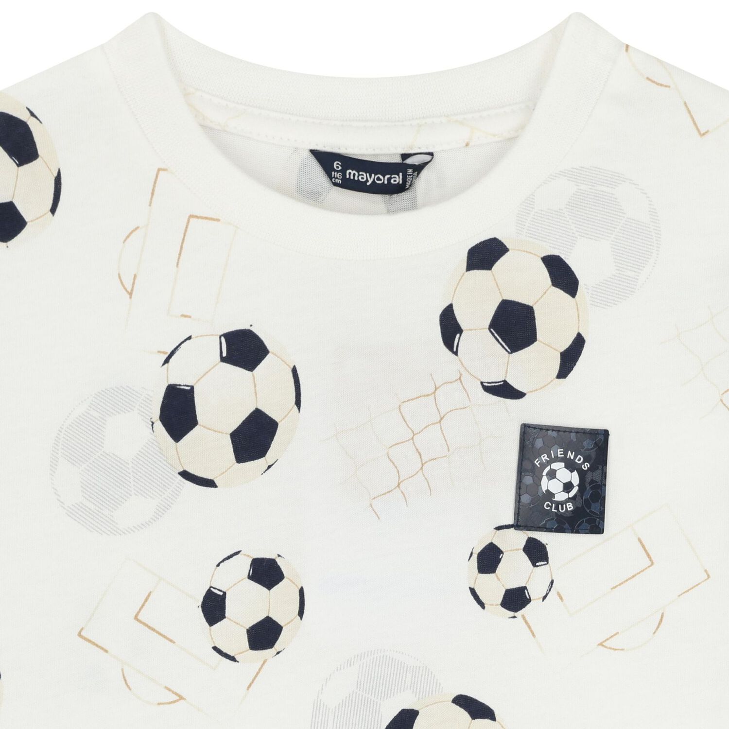 Boys White & Navy Blue Short Set, 1, hi-res