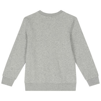Boys Grey Polo Bear Sweatshirt