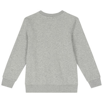 Boys Grey Polo Bear Sweatshirt