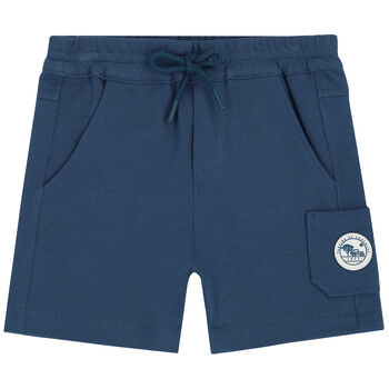 Younger Boys Blue Logo Shorts