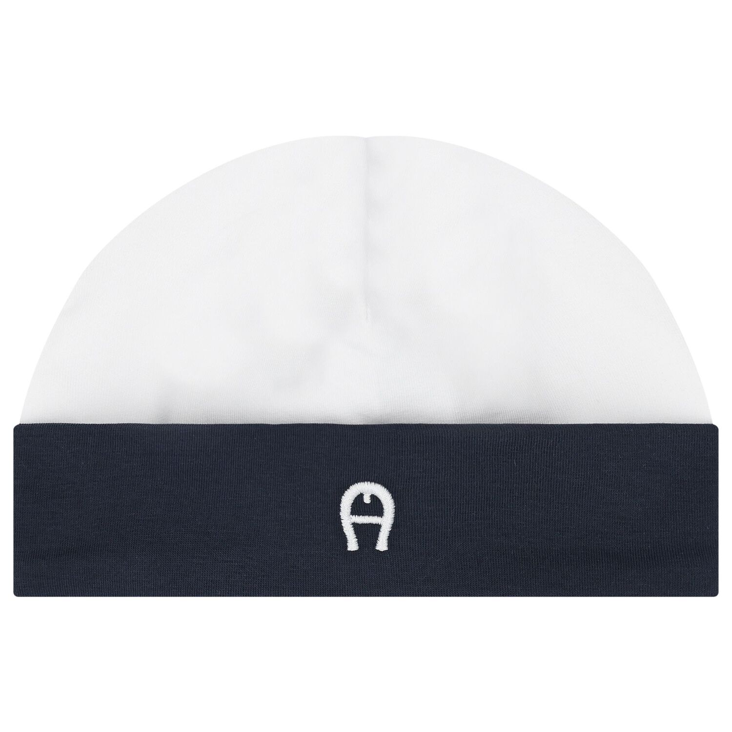 طقم هدايا ملابس أطفال وقبعة ومريلة بشعار باللونين الكحلي و الأبيض للأولاد, 1, hi-res