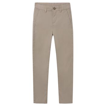 Boys Beige Chino Trousers