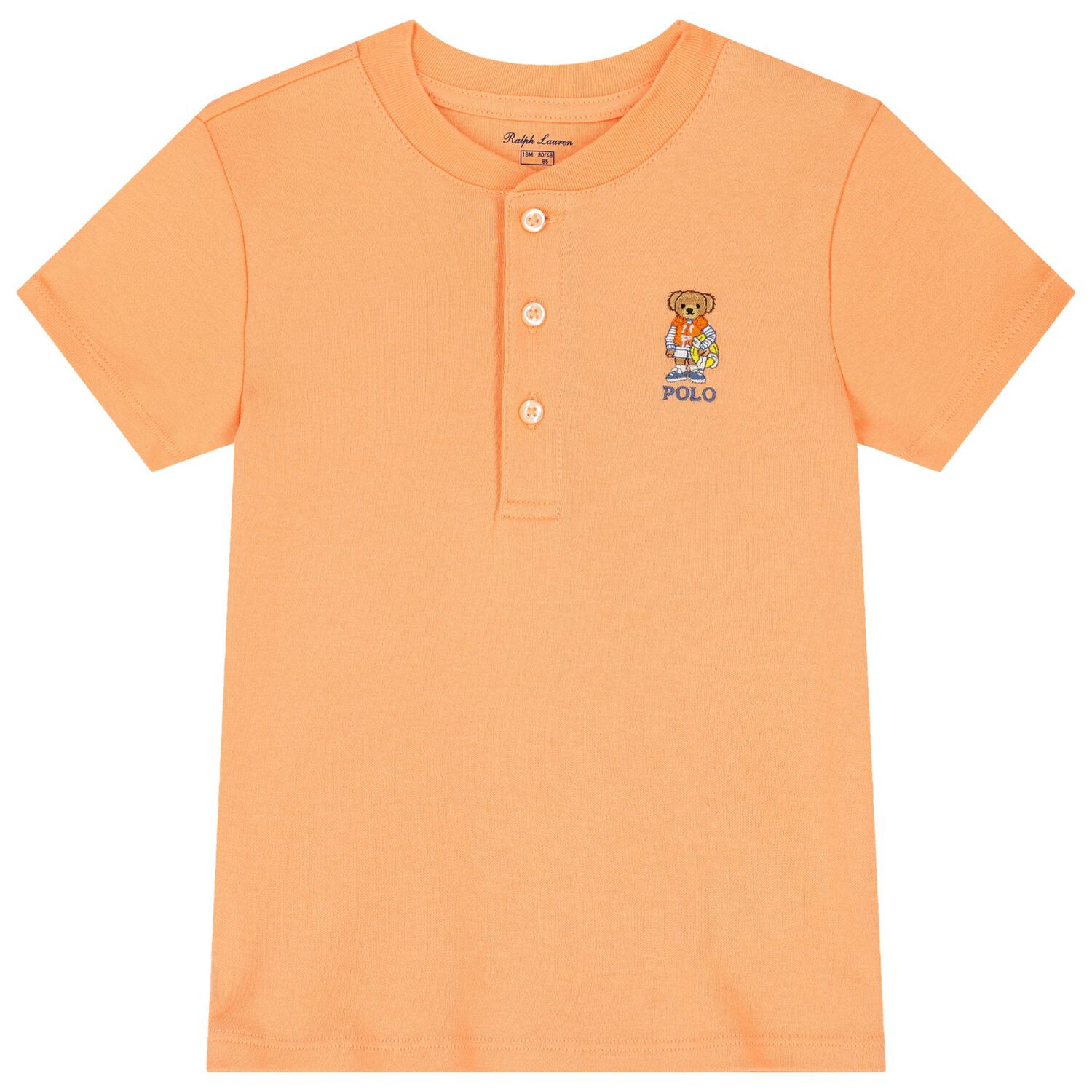 Baby Boys Orange & Blue Striped Shorts Set, 1, hi-res