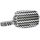 Girls Black & White Logo Zigzag Shoulder Bag, 2, hi-res