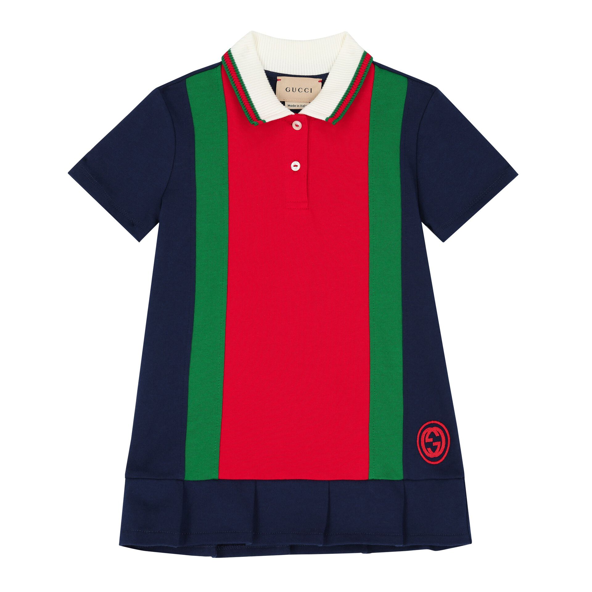 Navy gucci polo clearance