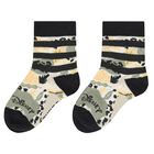 Beige, Grey & Green Logo Socks ( 3- Pack ), 1, hi-res