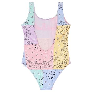 Girls Multi-Coloured Paisley Swimsuit
