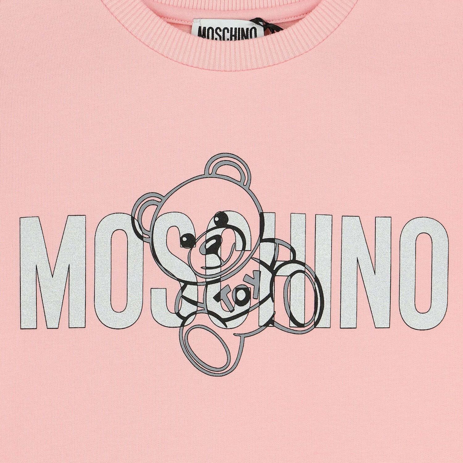 Girls Pink Logo Sweatshirt Dress, 1, hi-res image number null