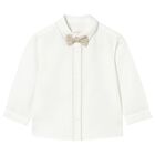 قميص للأولاد الصغار باللون العاجي , 1, hi-res