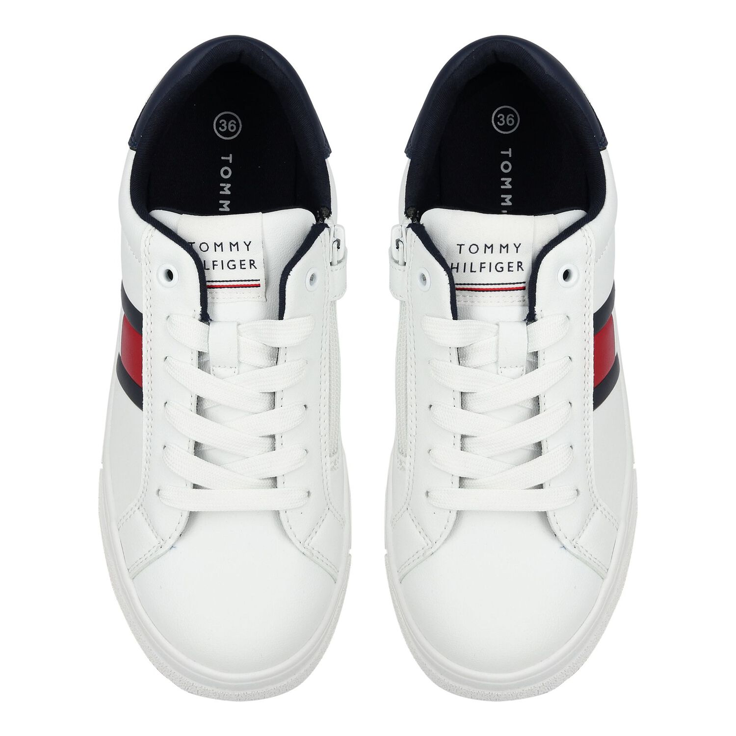 Boys White Logo Trainers, 1, hi-res image number null